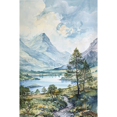 Landscape Canvas in Watercolor